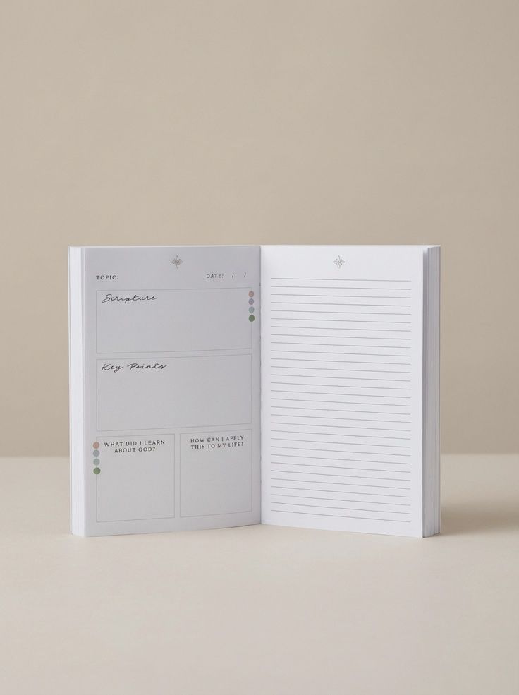 Church Notes Journal for Sermon Notes