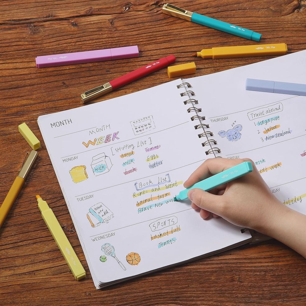 Bible Safe Highlighters &amp; Gel Pens Set