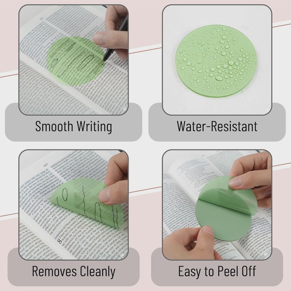 Bible Transparent Sticky Notes 150 Sheets