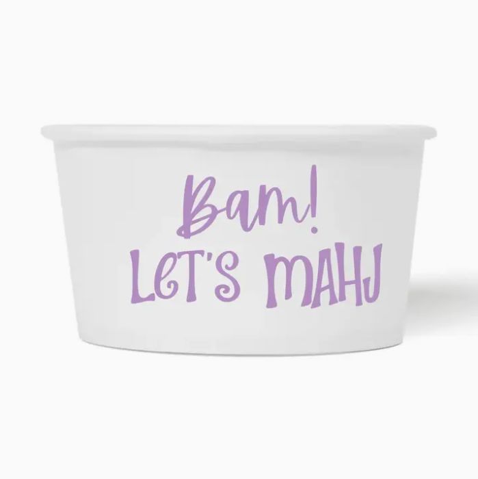 Bam Let's Mahj Mahjong Paper Snack Cup | Set of 10