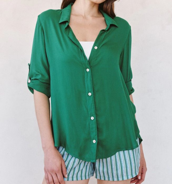 Clean Shirt With Roll Sleeve