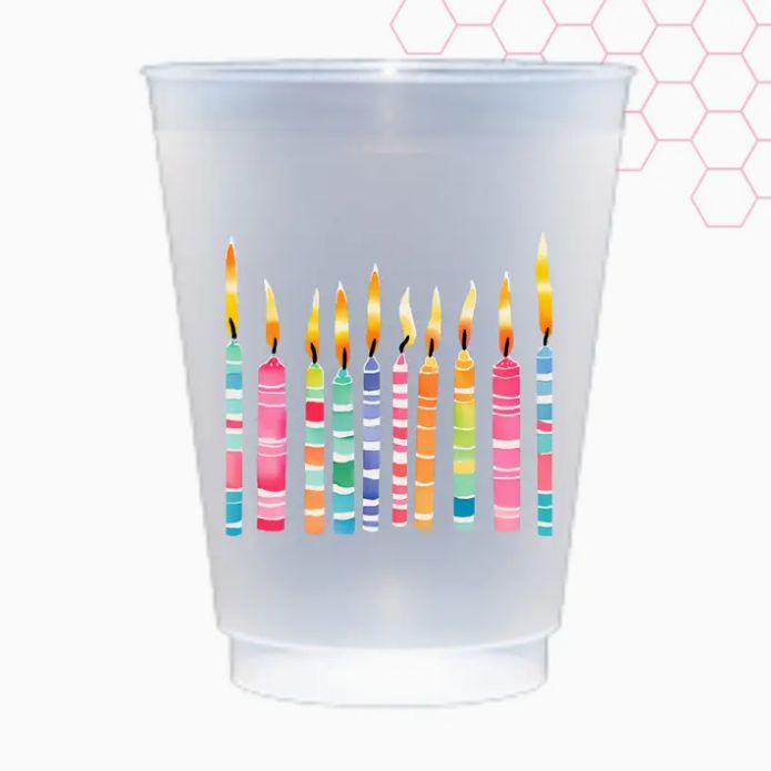 Make A Wish Birthday Shatterproof Frost Flex | Set of 8