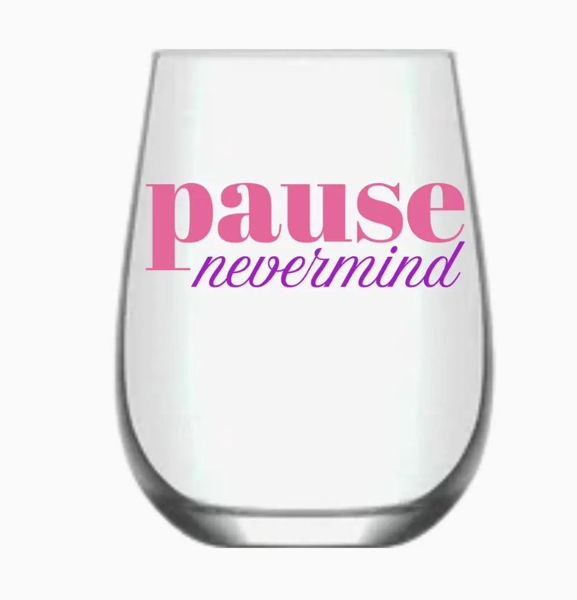 Mahjong Stemless Wine Glass  - Single 1ct