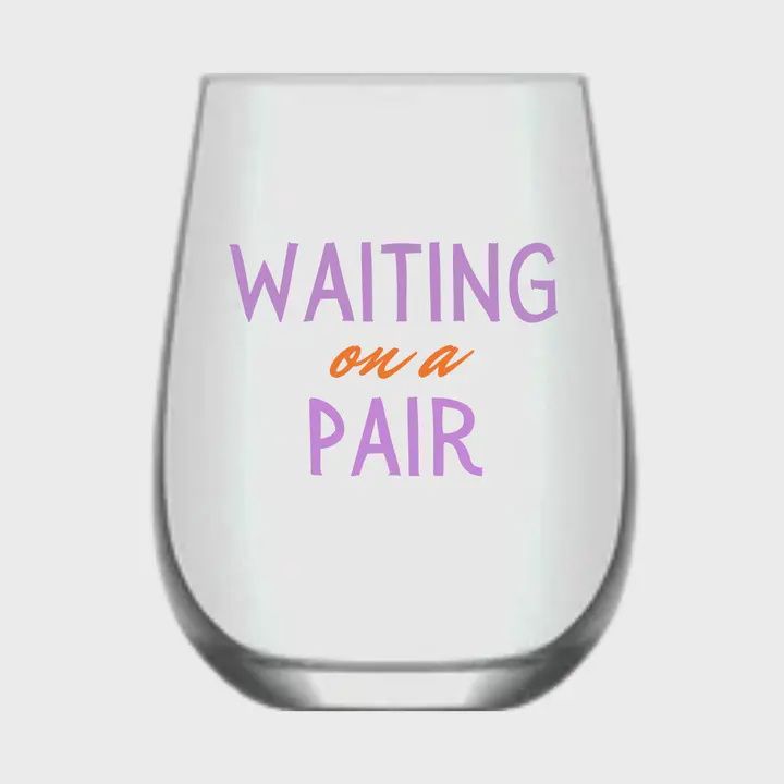 Mahjong Stemless Wine Glass  - Single 1ct