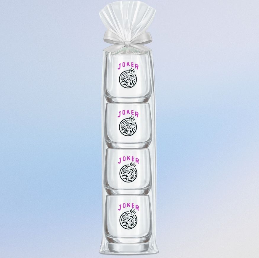 Mahjong Stemless 4 ct Set Wine Glasses
