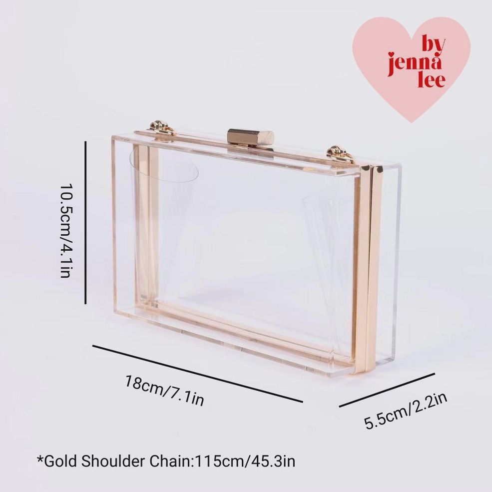 Clear Acrylic Gameday Clutch