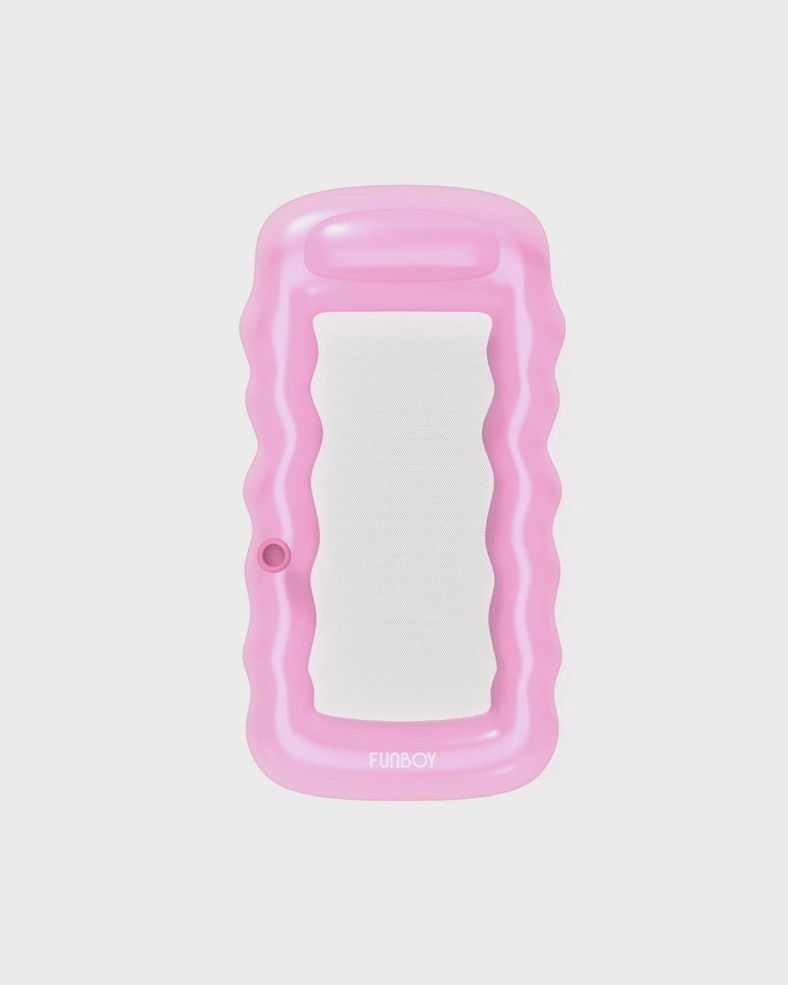 Clear Pink Mesh Lounger Float