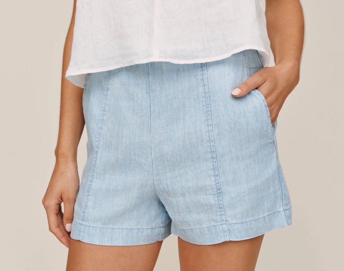 Smocked Back Seam Short