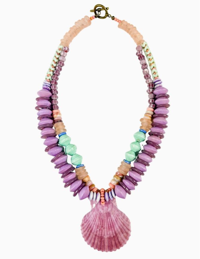 Layered Pendant Necklace | Lilac