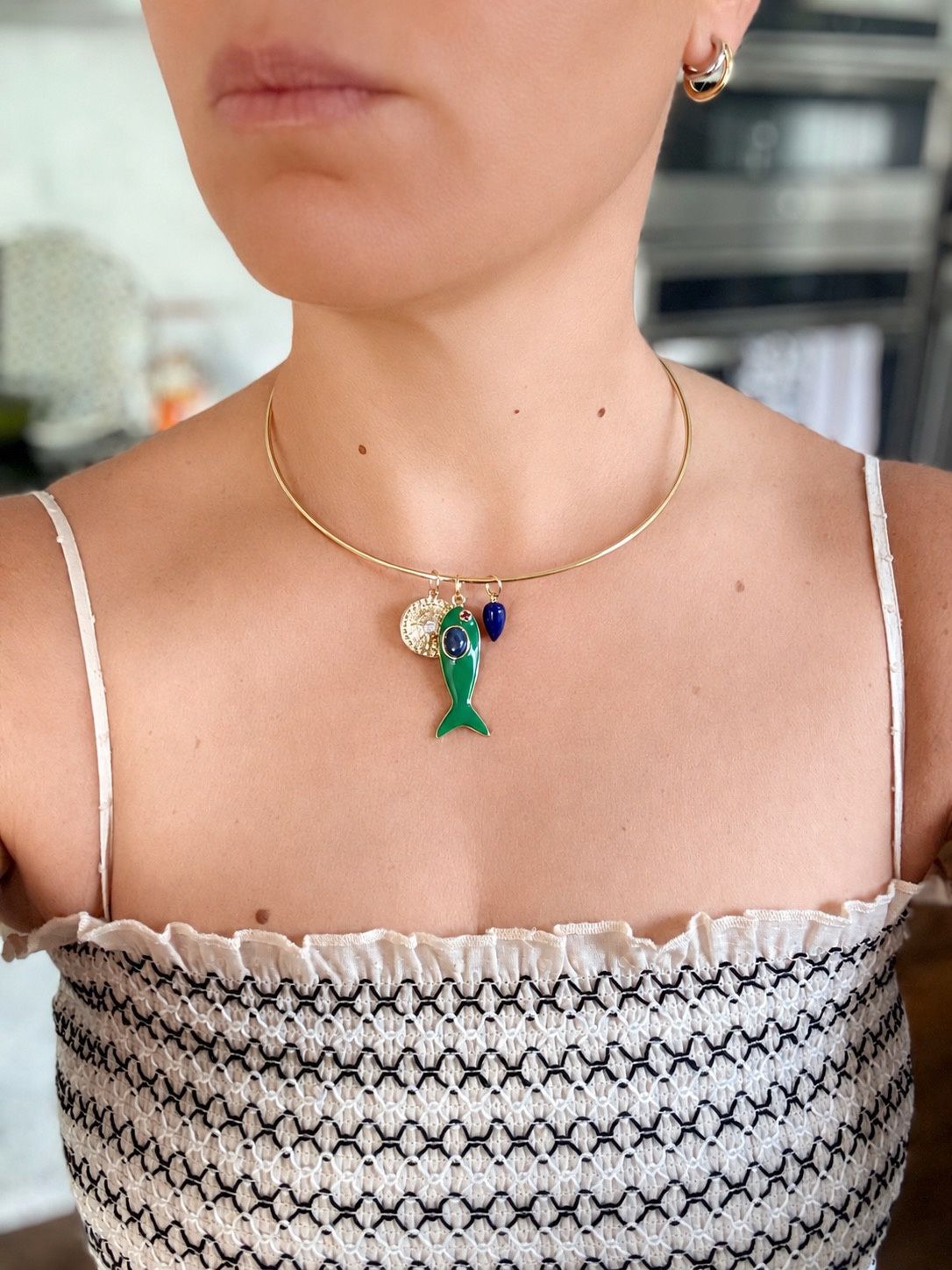 2MM Thin Wire Collar Necklace