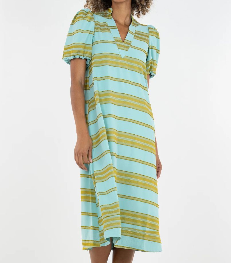 Hampton Dress - Fringe Stripe