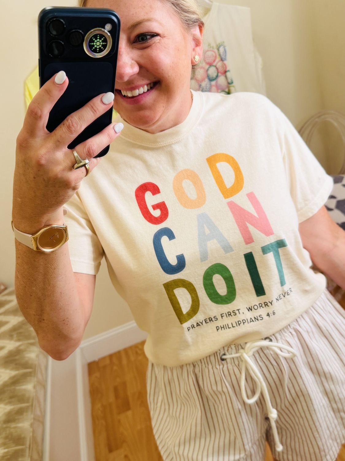 God Can Do It Tee, Size: S