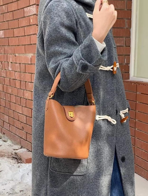 Marie Top Handle Bag, COLOR: Brown