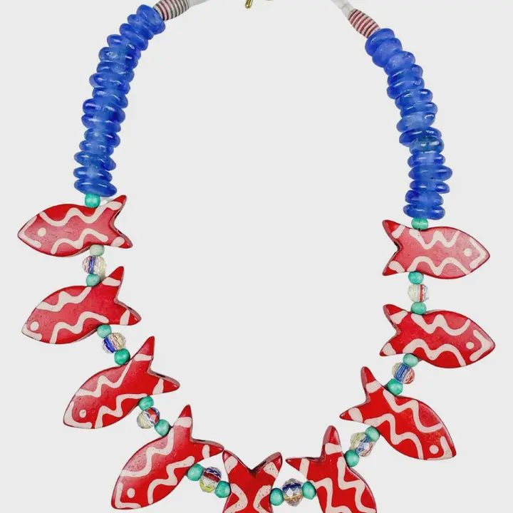 Stacked Fish Necklace