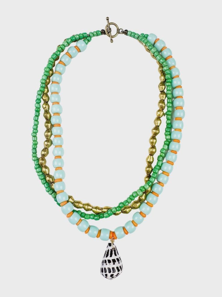 Layered Pendant Necklace | Ocean Shell