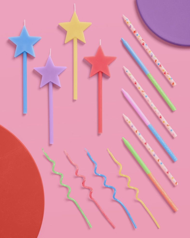 Whimsical Birthday Candles - Set 14
