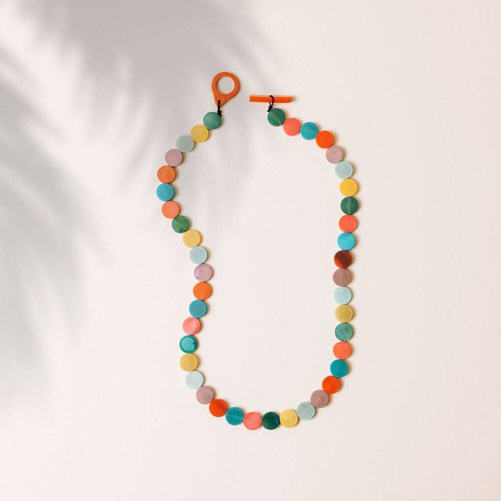 Rainbow Confetti Necklace