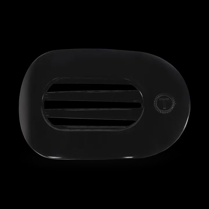 Round Flat Clip Large, COLOR: Jet Black