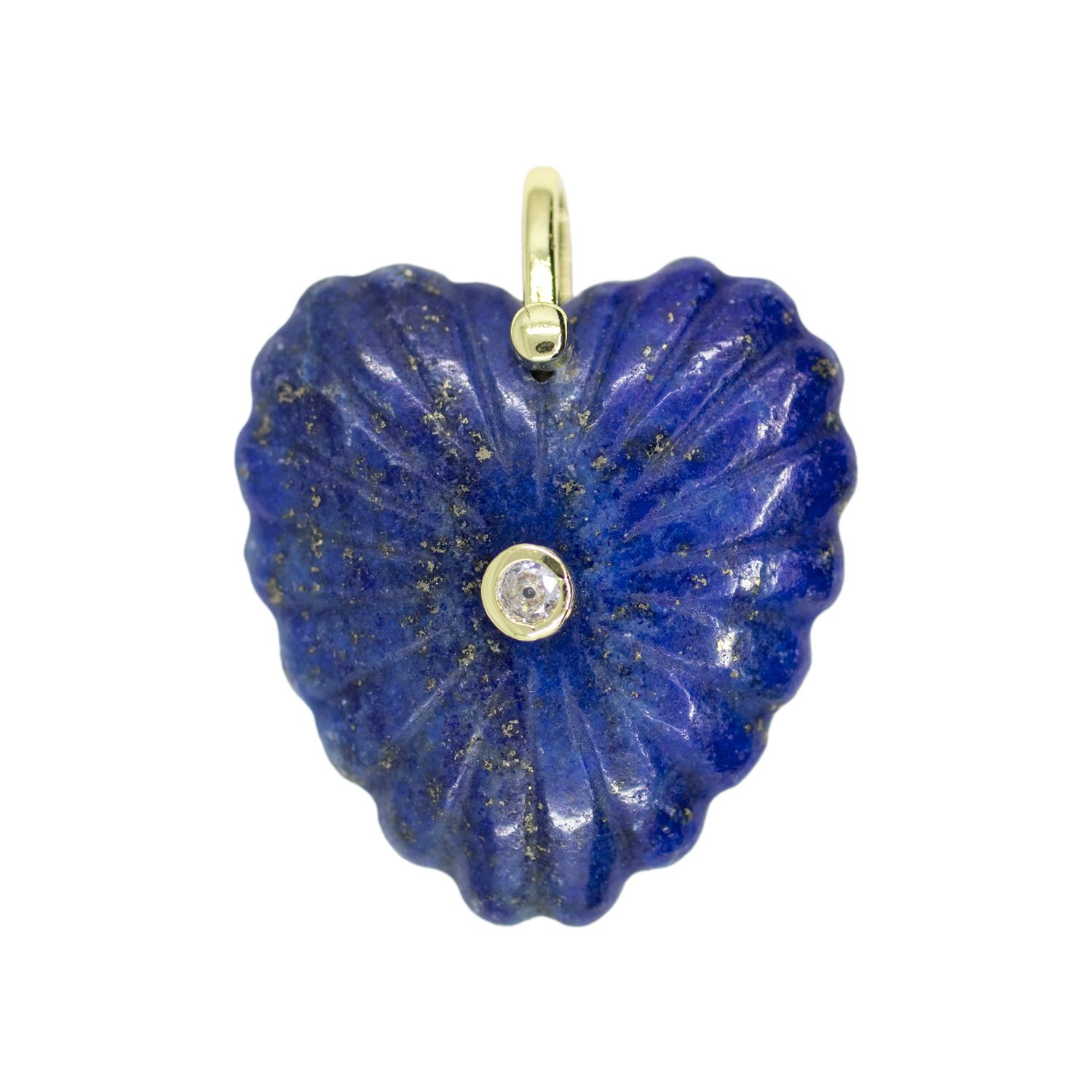 Fluted Heart Charm