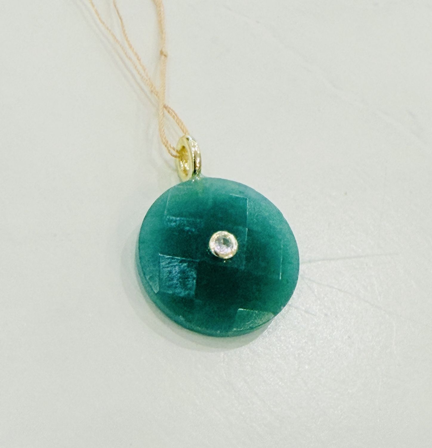Circle Stone Charm