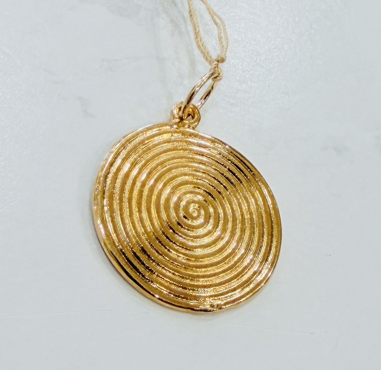 Swirl Coin Charm