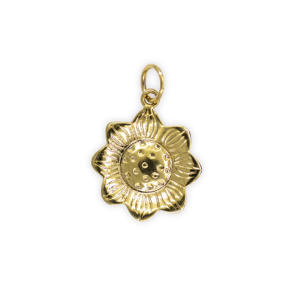 Gold Sunflower Charm