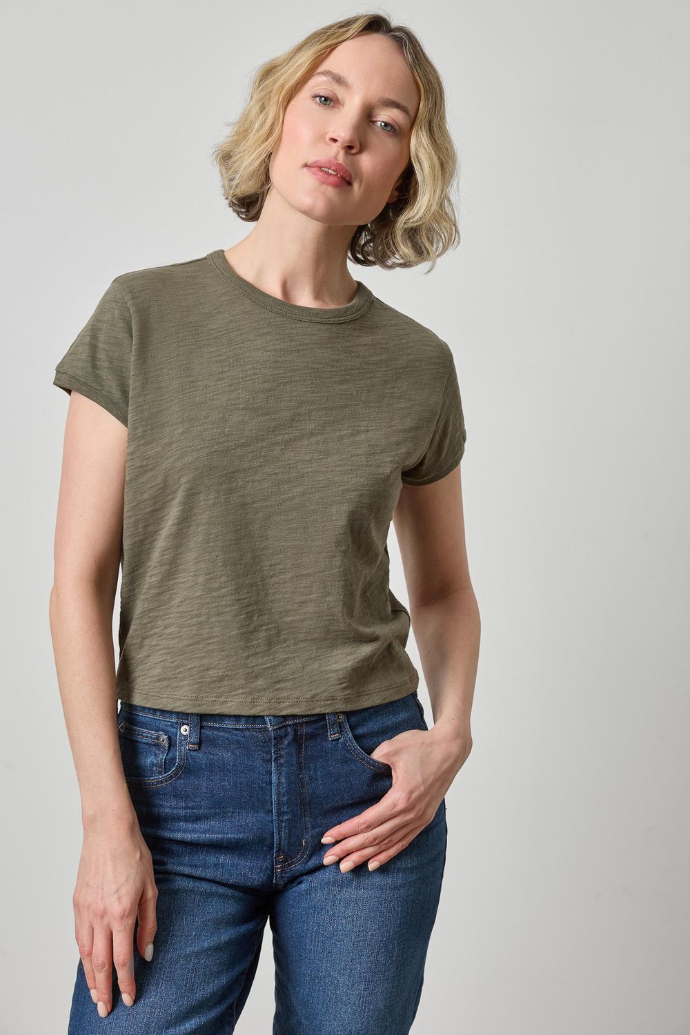 Boxy Cap Sleeve Tee