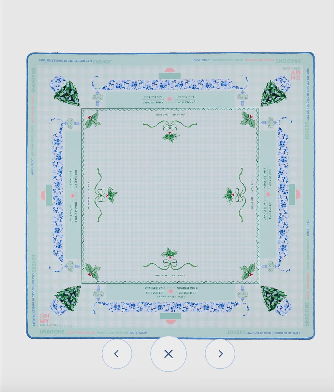 Holly Jolly Mahjong Mat