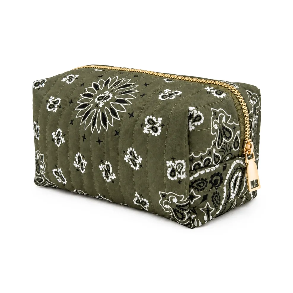 Bandana Print Makeup Case