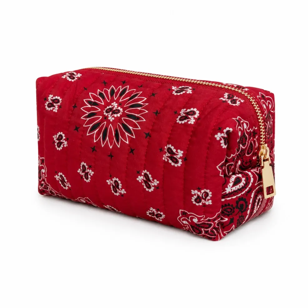 Bandana Print Makeup Case