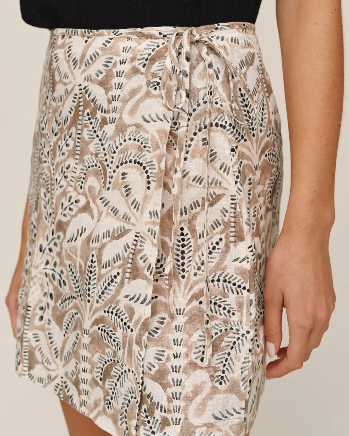 Wrap Skirt - Tropical Palm Print