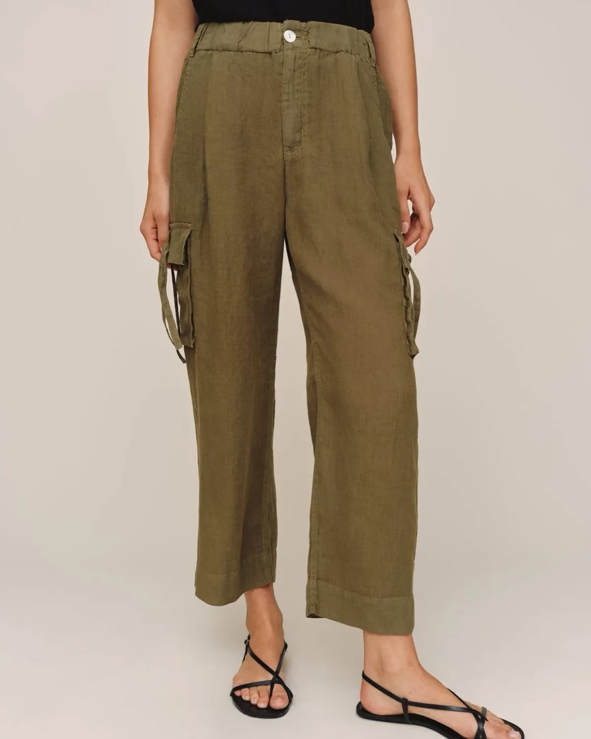 Cargo Ties Pant, COLOR: Olive Stone, Size: XS