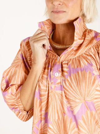 Avie Top - Violet Fan