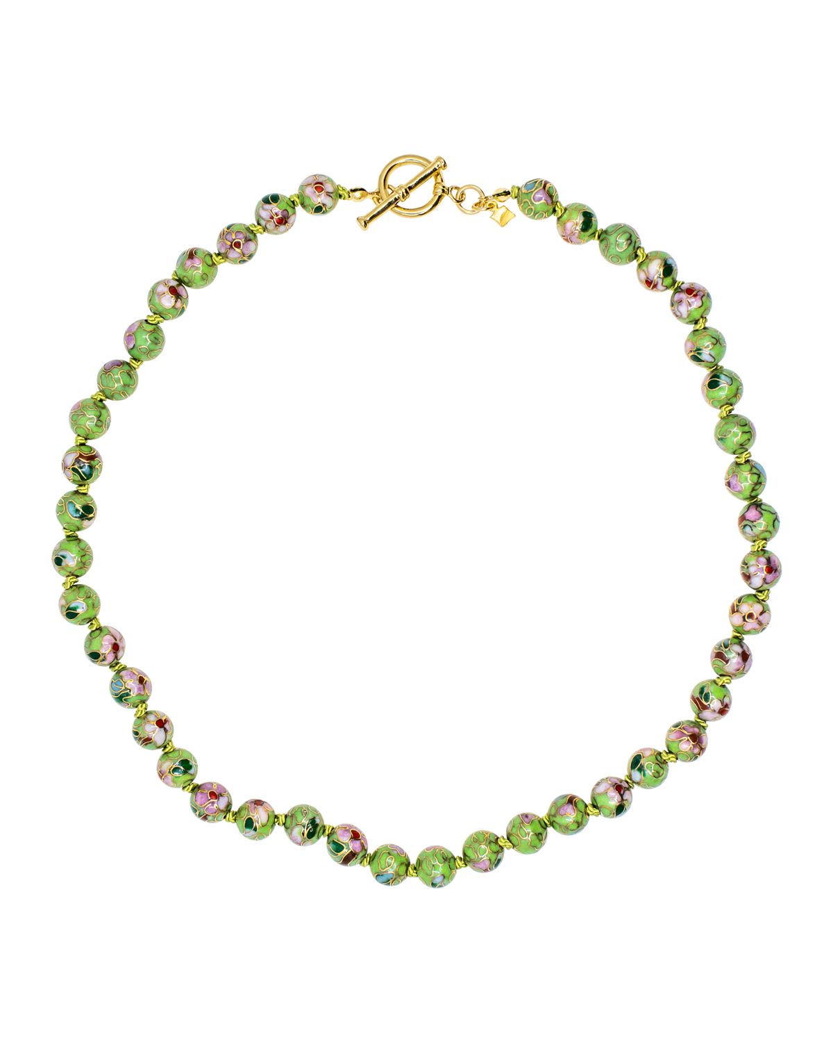 Round Cloisonne Necklace