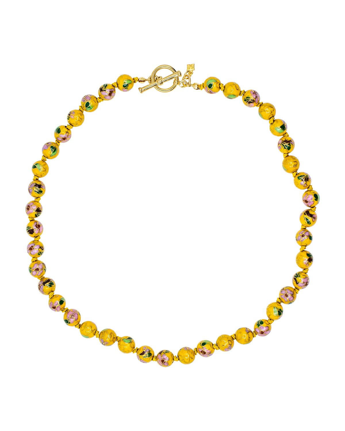 Round Cloisonne Necklace