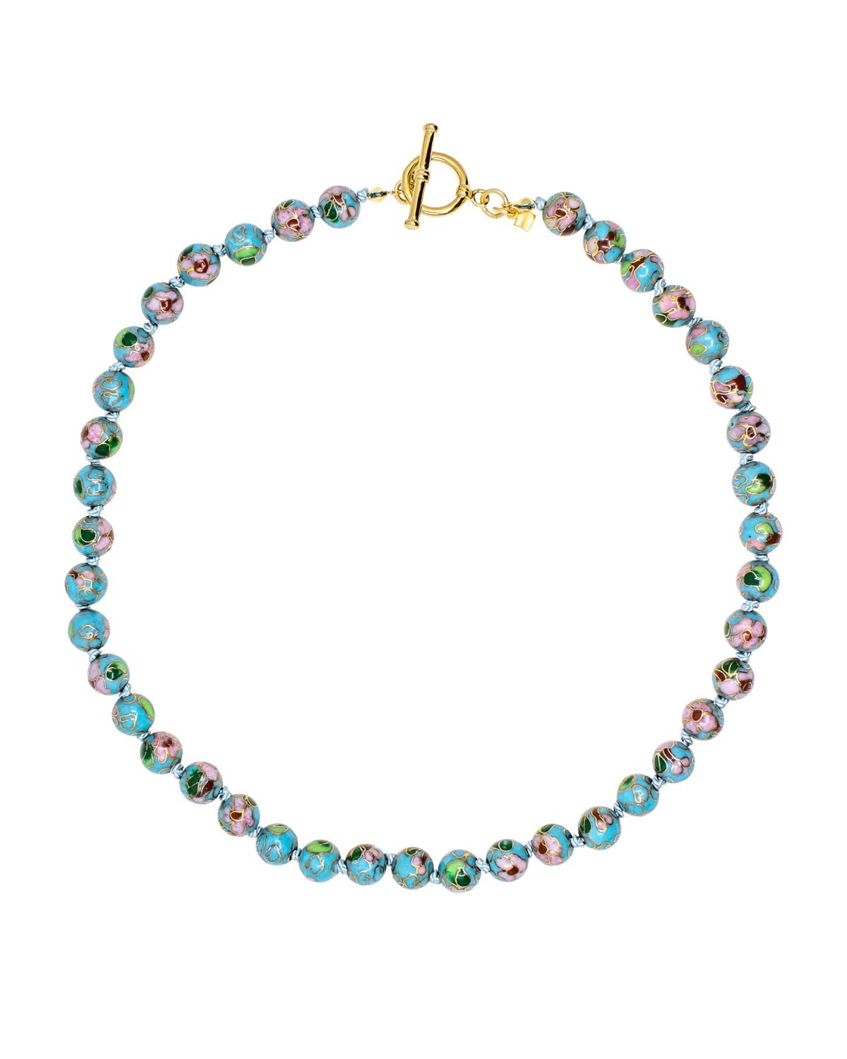 Round Cloisonne Necklace