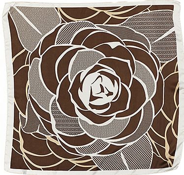 Floral Print Silky Bandana