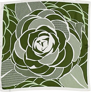 Floral Print Silky Bandana