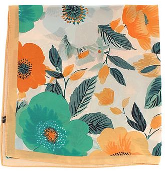 Multi Floral Bandana Scarf