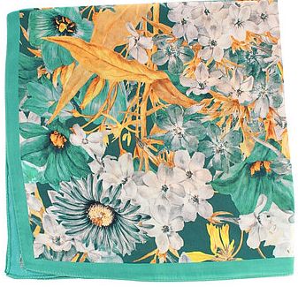 Multi Floral Bandana Scarf