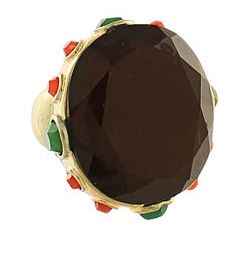 Vintage Bead Scarf Ring