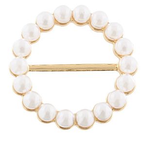 Pearl Circle Scarf Ring