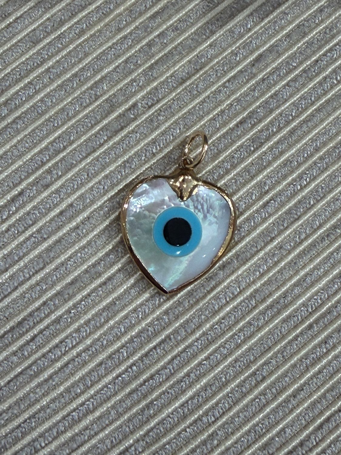 Heart Evil Eye Charm