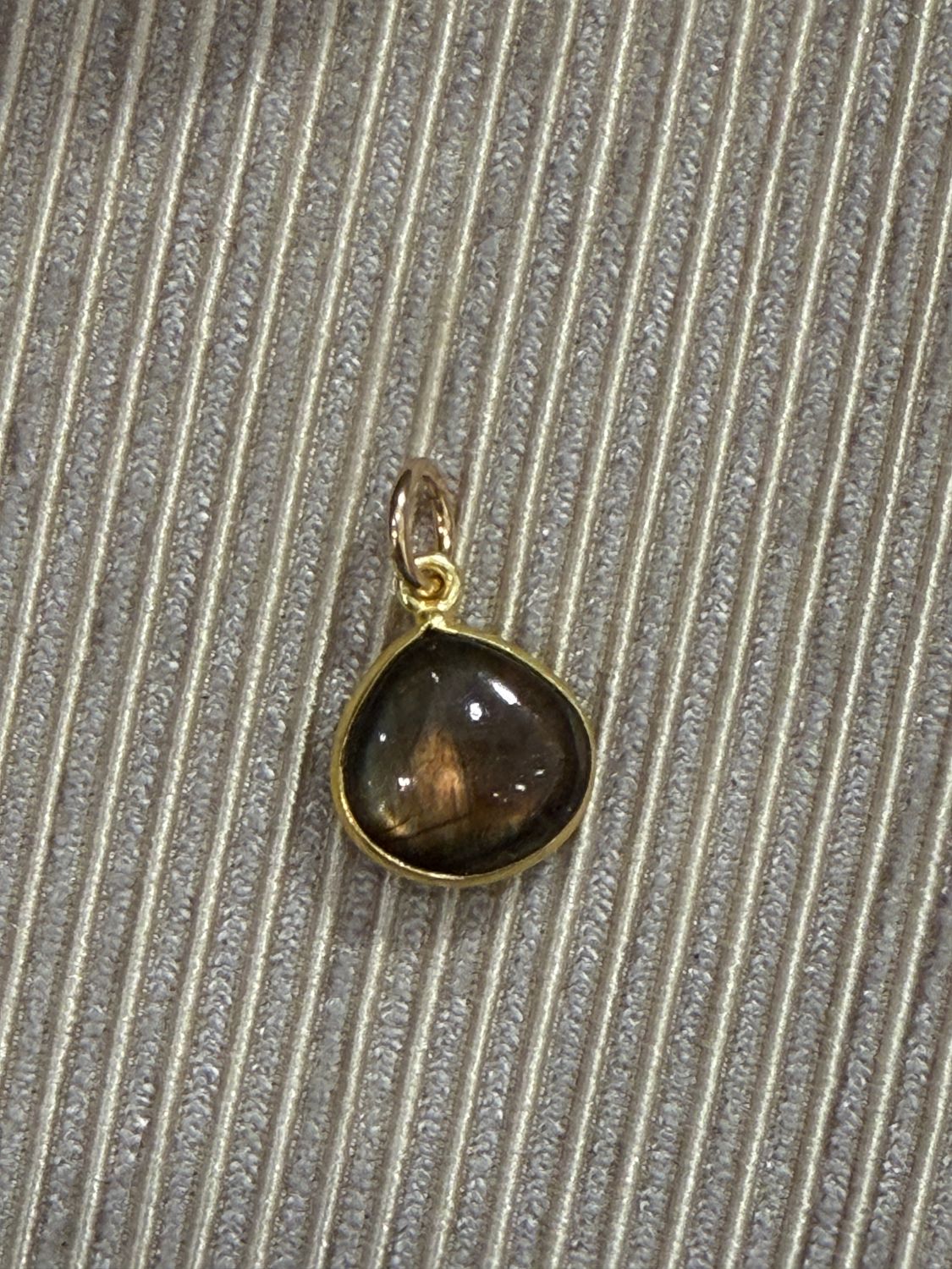 Labradorite Teardrop Charm