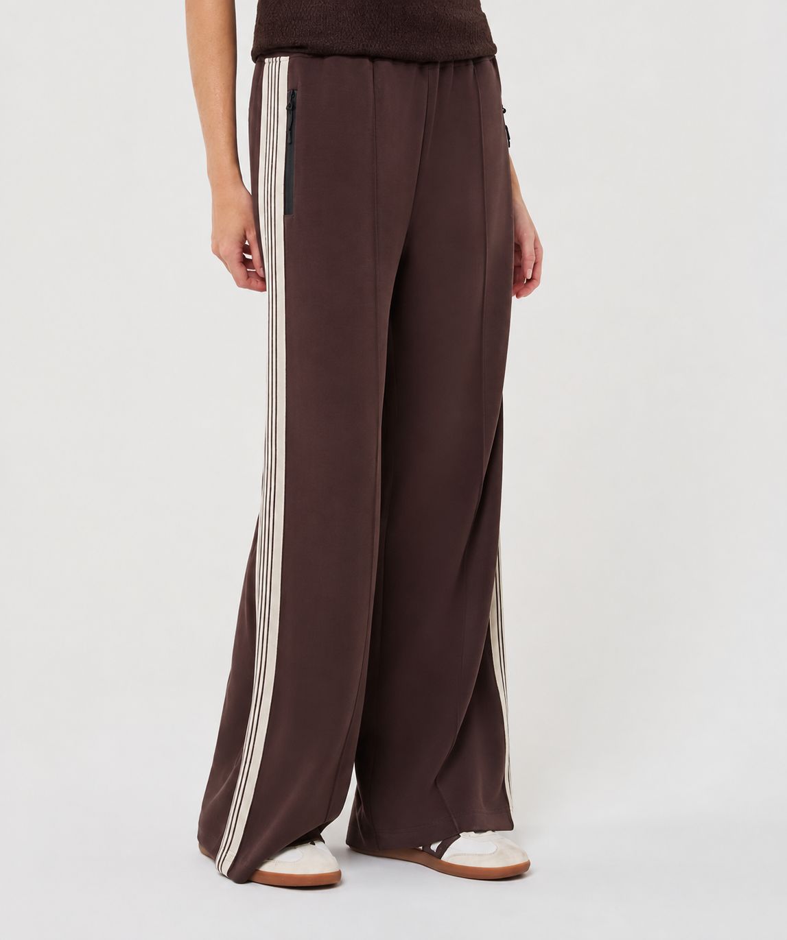 Modal Racestripe Pant, COLOR: Cacao, Size: S