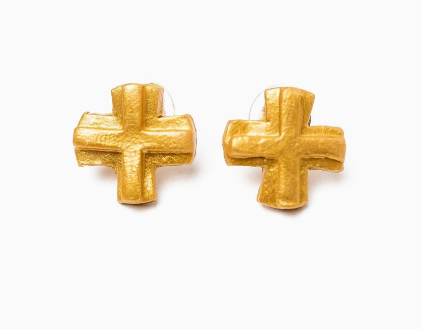 Piper Cross Studs