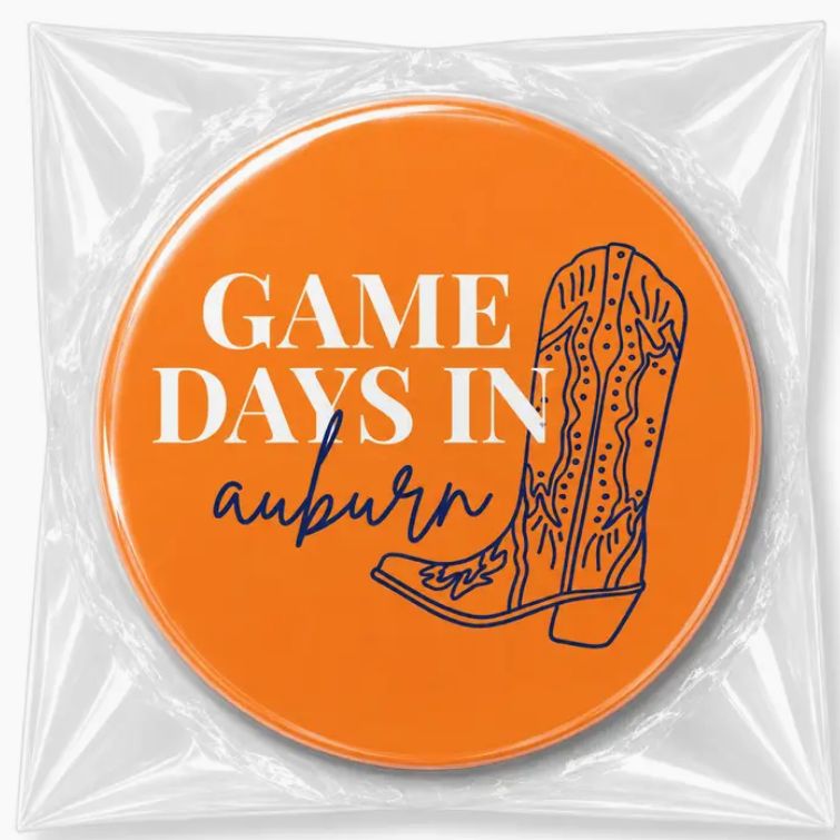 College Team Buttons, NAME: Auburn - Game Days in Auburn