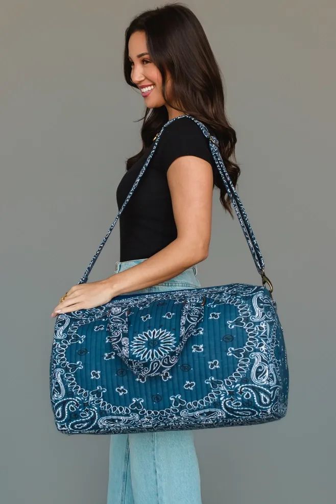 Paisley Print Duffel Bag
