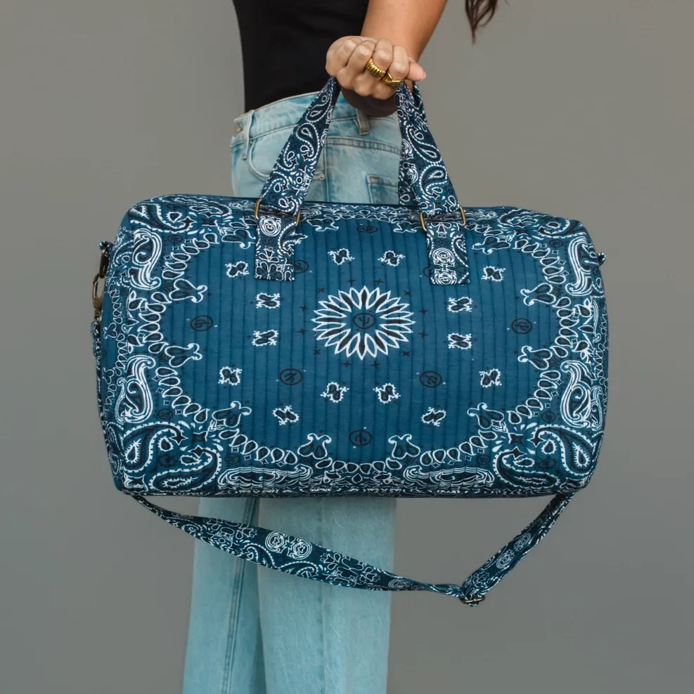 Paisley Print Duffel Bag