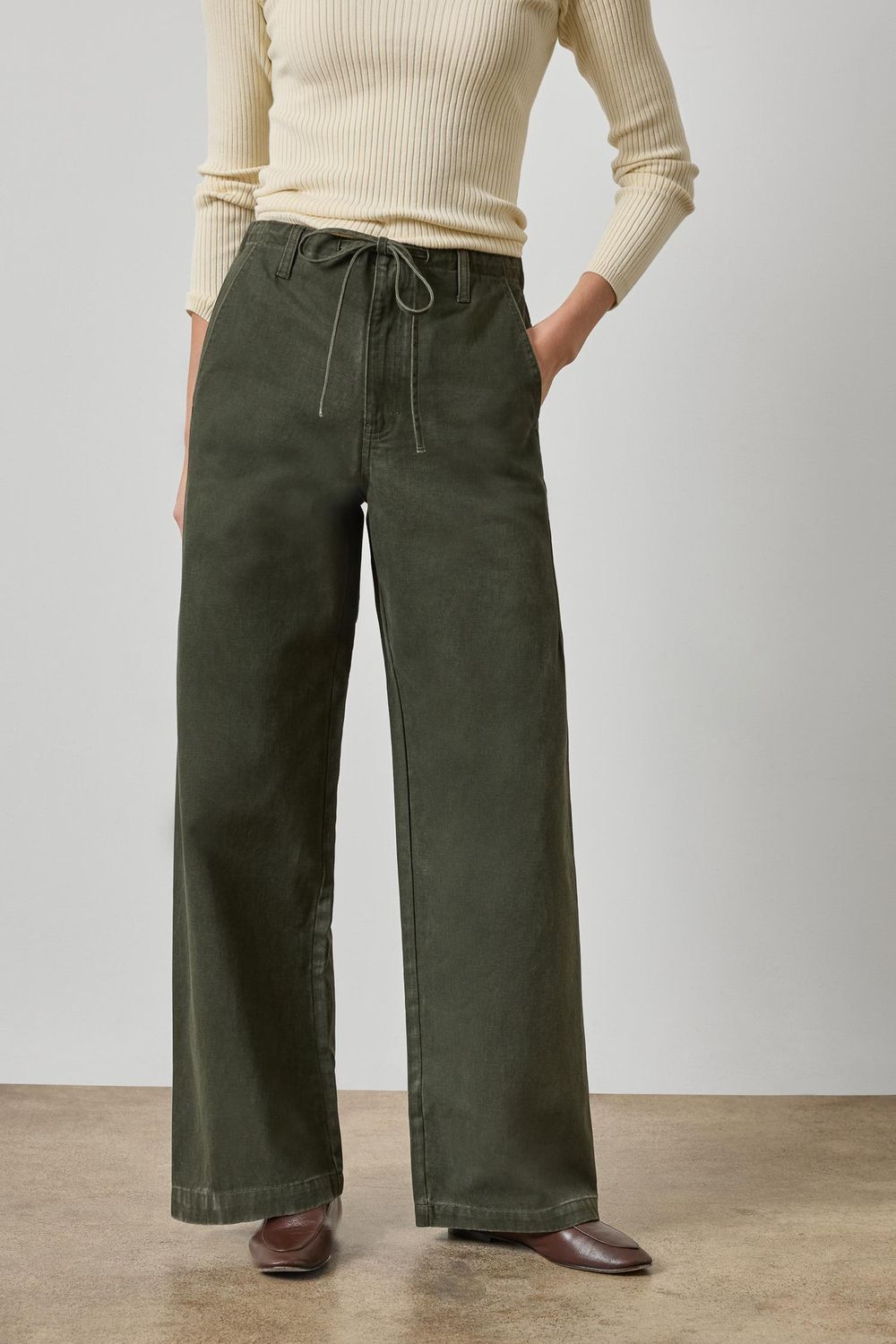 Washed Twill Pant, COLOR: Juniper, Size: XS